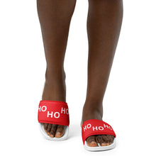 Load image into Gallery viewer, HO HO HO Red Women&#39;s Slides