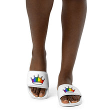 Load image into Gallery viewer, Rainbow Crown Women&#39;s Slides